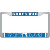 Eagle Emblems LP3969 Lic.Frame,Korea Veteran (CHROME) AUTO, (6