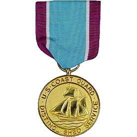 Eagle Emblems M0011 Medal-Uscg,Dist.Service (2-7/8")