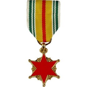 Eagle Emblems M0091 Medal-Viet,Wound,Republic (3-1/4")