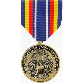 Eagle Emblems M0125 Medal-Global War On Terr. "SERVICE", (2-7/8")