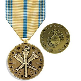 Eagle Emblems M0167 Medal-Usmc,Armed Forc.Rsv (2-7/8")