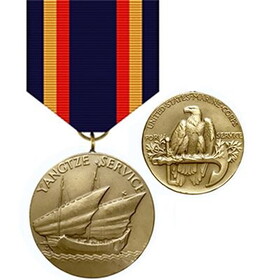 Eagle Emblems M0506 Medal-Usmc,Yangtze Svc. (2-7/8")