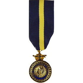 Eagle Emblems M2009 Medal-Usn/Usmc,Dist.Serv. (MINI), (2-1/4")