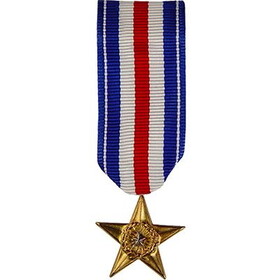 Eagle Emblems M2012 Medal-Silver Star (2-1/4")
