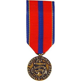 Eagle Emblems M2043 Medal-Usn,Resv.Merit Svc. (MINI), (2-1/4")