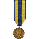 Eagle Emblems M2046 Medal-Usn, Expeditionary (Mini) (2-1/4