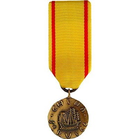 Eagle Emblems M2056 Medal-Usn/Uscg, China Svc. (Mini) (2-1/4")