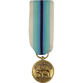 Eagle Emblems M2060 Medal-Uscg, Arctic Service (Mini) (2-1/4")