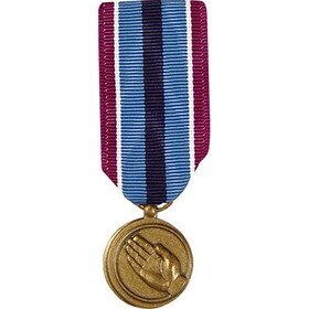 Eagle Emblems M2063 Medal-Humanitarian Svc. (MINI), (2-1/4")