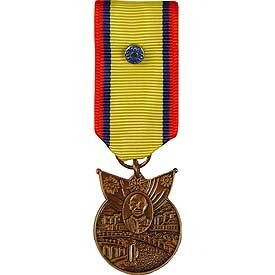Eagle Emblems M2087 Medal-Wwii,China Commem. (MINI), (2-1/4")