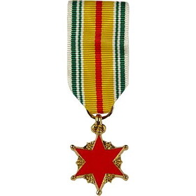 Eagle Emblems M2091 Medal-Viet,Wound,Republic (MINI), (2-1/4")