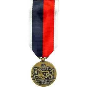 Eagle Emblems M2154 Medal-Usmc,Occup.Svc,Wwii (MINI), (2-1/4")