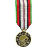 Eagle Emblems M2184 Medal-Afghanistan Camp. (Mini) (2-1/4