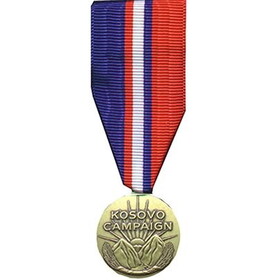 Eagle Emblems M2215 Medal-Kosovo Campaign (MINI), (2-1/4")