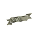 Eagle Emblems M7383 Dev-Date Bar-1960, Silver (1-1/8