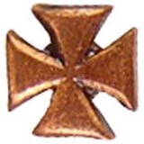 Eagle Emblems M7388 Dev-Maltese Cross, Bronze (3/16