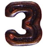 Eagle Emblems M7643 Dev-Numeral, Bronze, 3 (3/16