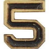 Eagle Emblems M7645 Dev-Numeral, Bronze, 5 (3/16