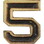 Eagle Emblems M7645 Dev-Numeral, Bronze, 5 (3/16")
