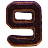 Eagle Emblems M7649 Dev-Numeral, Bronze, 9 (3/16