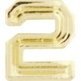 Eagle Emblems M7672 Dev-Numeral, Gold, 2 (3/16