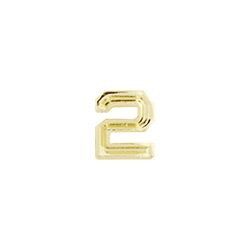 Eagle Emblems M7672 Dev-Numeral,Gold,2 (3/16")