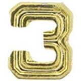 Eagle Emblems M7673 Dev-Numeral, Gold, 3 (3/16