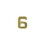 Eagle Emblems M7676 Dev-Numeral,Gold,6 (3/16")