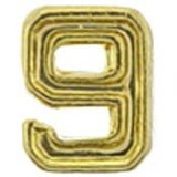 Eagle Emblems M7679 Dev-Numeral, Gold, 9 (3/16