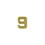 Eagle Emblems M7679 Dev-Numeral, Gold, 9 (3/16")