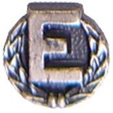 Eagle Emblems M7802 Dev-E, Usn, Silver, W/Wreath (3/16