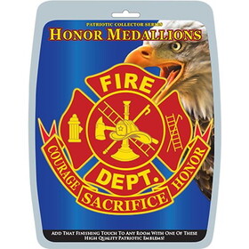 Eagle Emblems MD1020 Medallion-Fire Department (6")