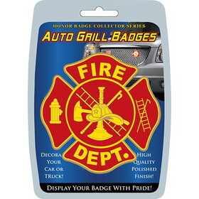 Eagle Emblems MD6120 Car Grill Badge-Fire Dept (3")