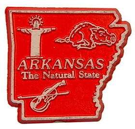 Eagle Emblems MG0004 Magnet-Sta, Arkansas Approx.2 Inch