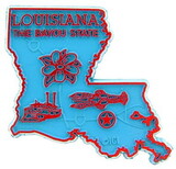 Eagle Emblems MG0019 Magnet-Sta, Louisiana Approx.2 Inch
