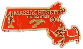 Eagle Emblems MG0022 Magnet-Sta, Massachusetts Approx.2 Inch