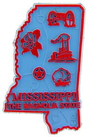 Eagle Emblems MG0025 Magnet-Sta, Mississippi Approx.2 Inch