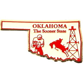 Eagle Emblems MG0037 Magnet-Oklahoma Approx.2 inch