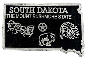 Eagle Emblems MG0042 Magnet-Sta, South Dakota Approx.2 Inch