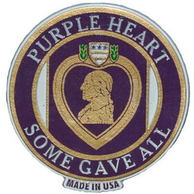Eagle Emblems MG1202 Magnet-Purple Heart (3")
