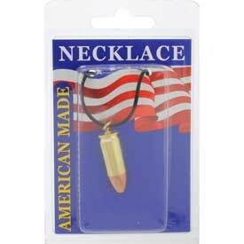 Eagle Emblems NC9488 Necklace-Bullet, 9Mm (Brass)