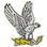 Eagle Emblems P00200 Pin-Bird, Falcon, White (1")