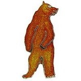 Eagle Emblems P00201 Pin-Bear, Brown, Standing (1