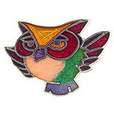 Eagle Emblems P00215 Pin-Bird, Owl, Comical (1
