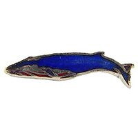 Eagle Emblems P00231 Pin-Fish, Whale, Blue (1")
