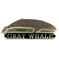 Eagle Emblems P00233 Pin-Fish, Whale, Gray (1")