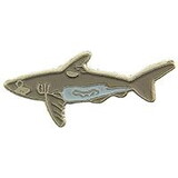Eagle Emblems P00234 Pin-Fish,Shark,Great Wht. (1