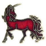 Eagle Emblems P00280 Pin-Unicorn, Red (1