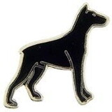 Eagle Emblems P00303 Pin-Dog, Doberman, Black (1