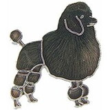Eagle Emblems P00312 Pin-Dog,Poodle,Black (1